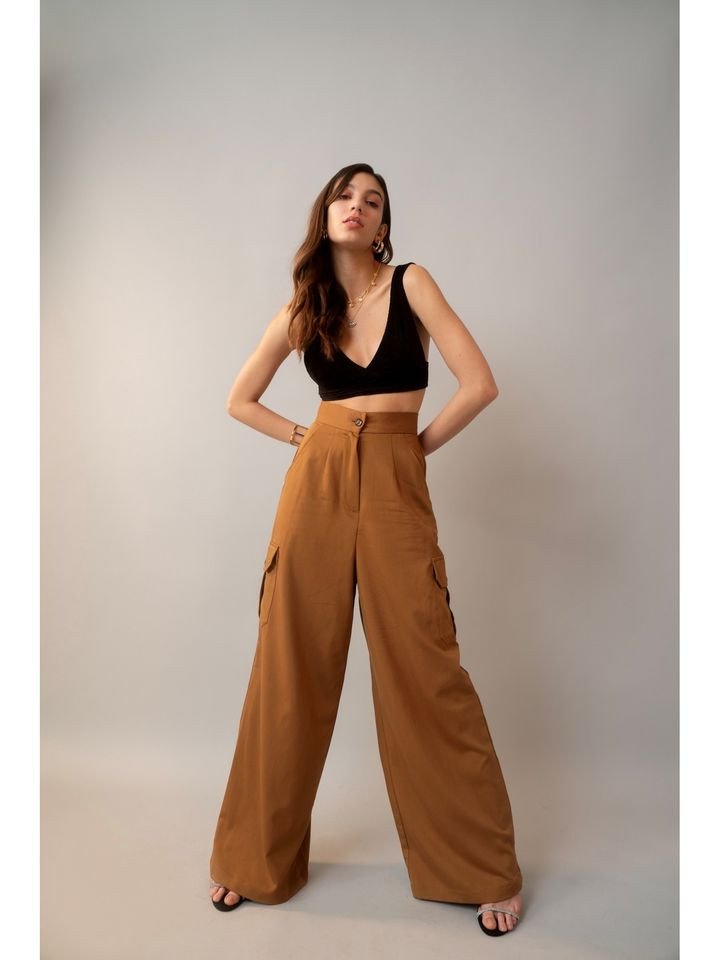 Women Black Corduroy Bralette Style Crop Top