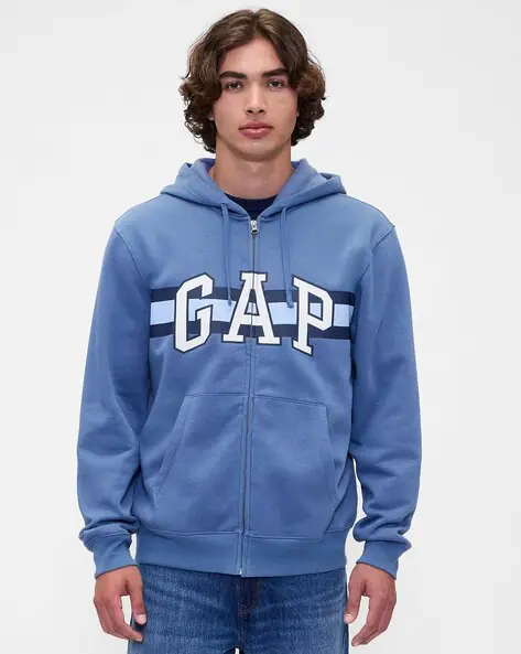 GAP Men Logo Applique Relaxed Fit Hoodie