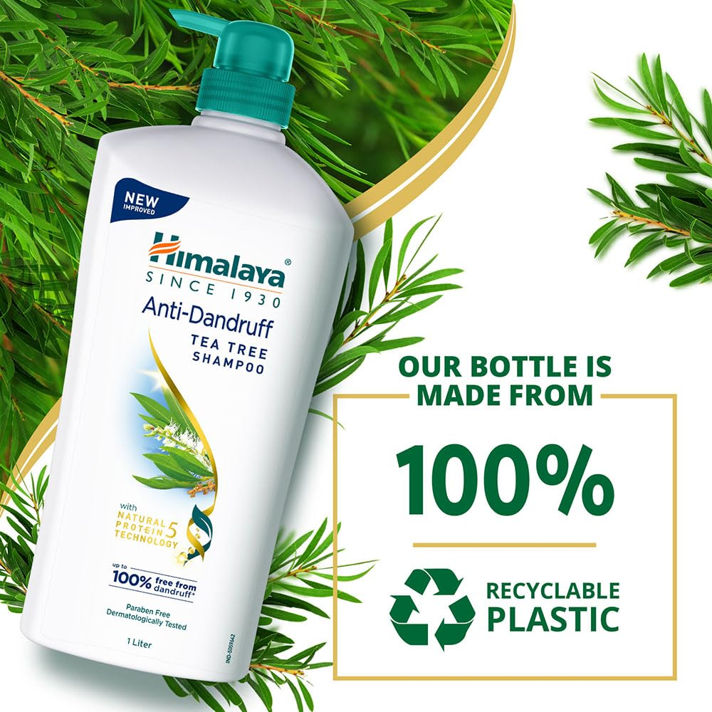 Himalaya Anti Dandruff Shampoo With Tea Tree Removes Dandruff & Soothes Sclap, 1000 ml