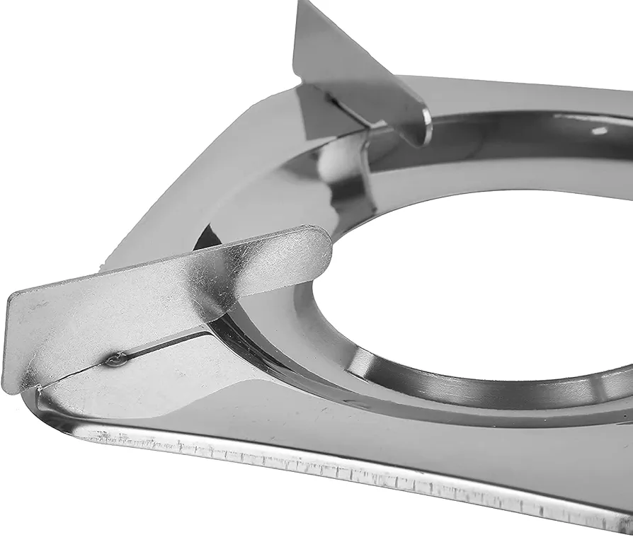 Stainless Steel Square Pan Support/LPG Stand/Stove Stand - LPG Gas Stove Parts, Silver (Pack of 2)