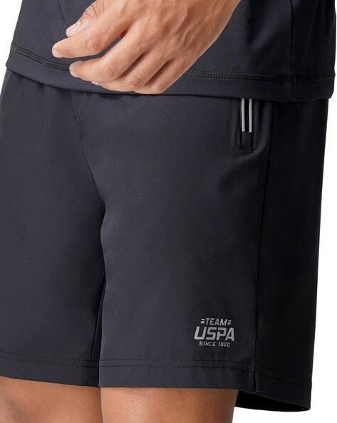 U.S. Polo Assn. Brand Print Shorts with Insert Pocket