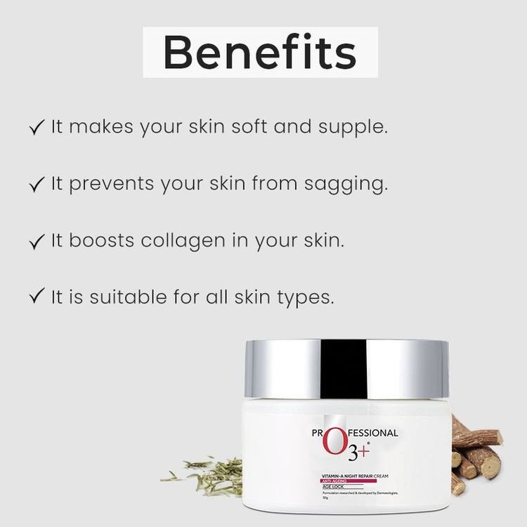 O3+ Vitamin-A Night Repair Anti-Ageing Cream