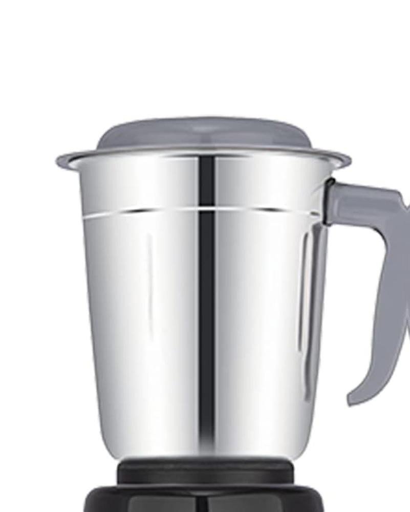 Bajaj GX-1 Mixer Grinder 500W | Superior Mixie For Kitchen | 2-In-1 For Dry Grinding | Blade Function With Titan Motor | 3 Stainless Steel Mixer Jars | 1 Year Product Warranty By Bajaj 【Black】