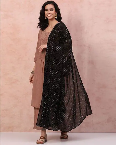 Women Micro Print Dupatta