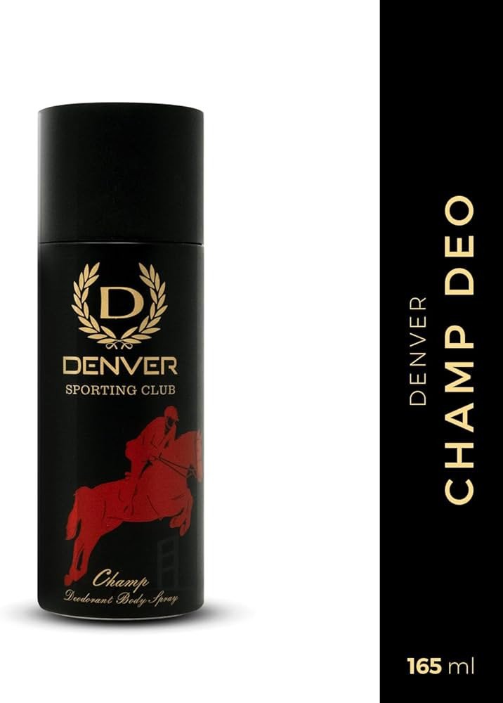 DENVER Sporting Club Champ Deo for Men - (165ML) | Long Lasting Deodorant Body Spray for Men