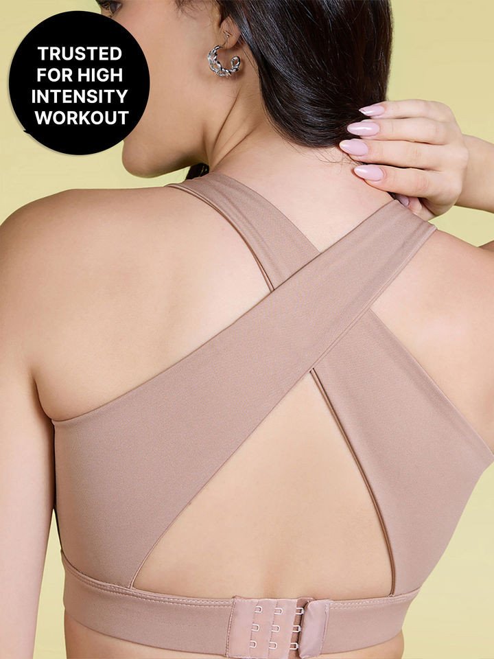 Crostini™ Full Coverage Sports Bra - High-Impact Support & Quick-Dry KICASKN™ Fabric