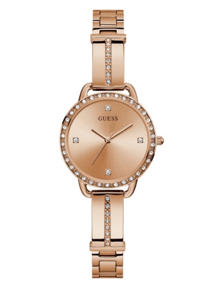 Guess Analog Rose Gold Dial Women Watch-Gw0022L3