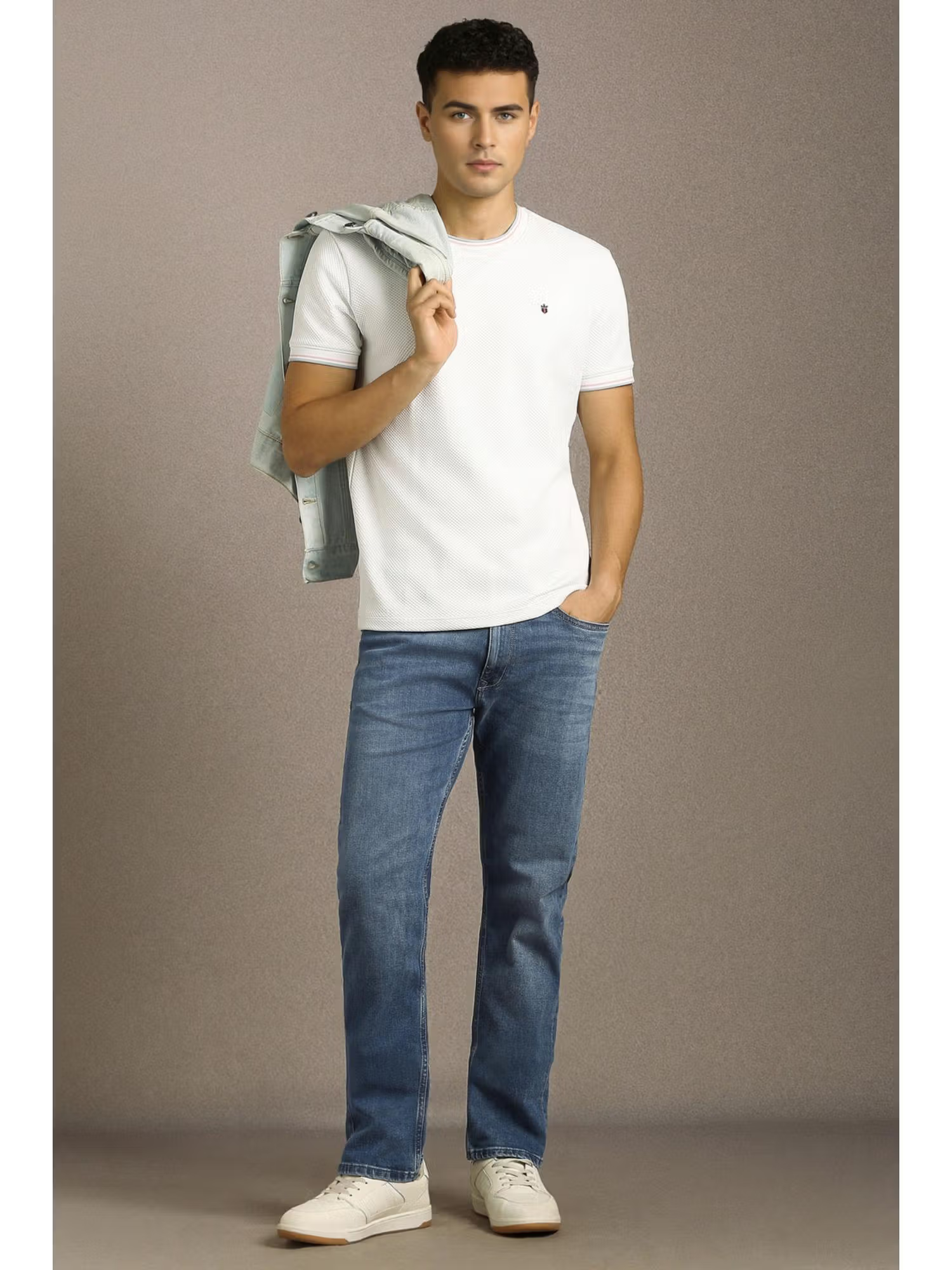 Men Blue Mid Slim Fit Jeans